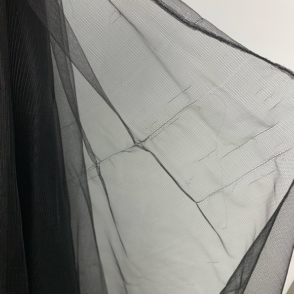 Black Lace Prom Formal Party Dress Size 6 - Picture 7 of 7